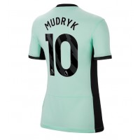 Camisa de Futebol Chelsea Mykhailo Mudryk #10 Equipamento Alternativo Mulheres 2023-24 Manga Curta